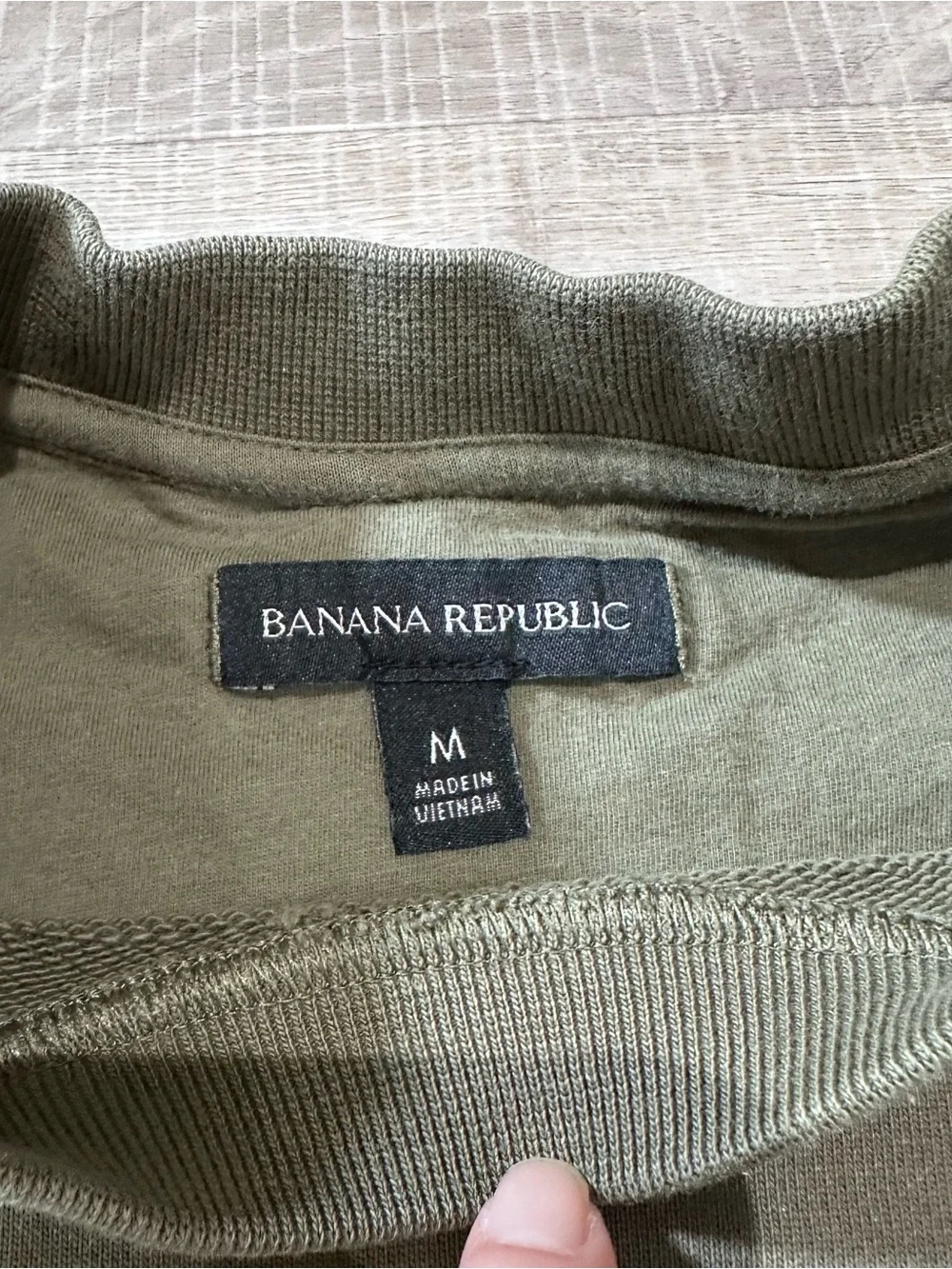 Banana Republic Olive Crewneck Sweatshirt